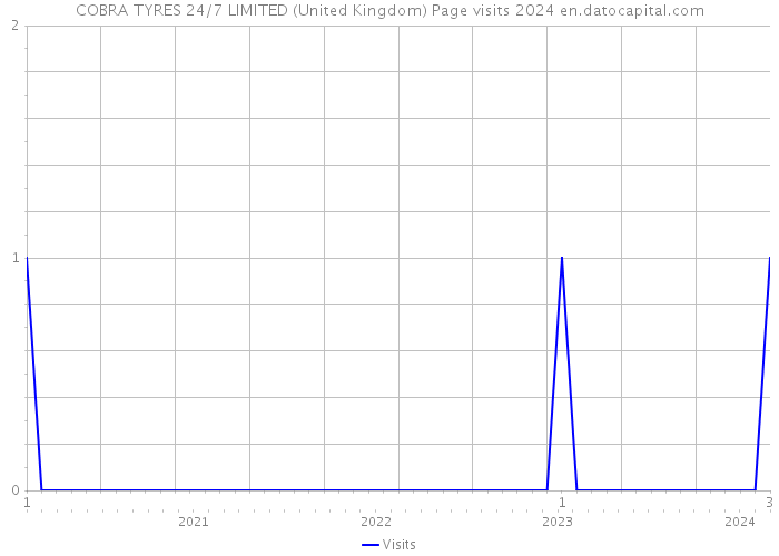 COBRA TYRES 24/7 LIMITED (United Kingdom) Page visits 2024 