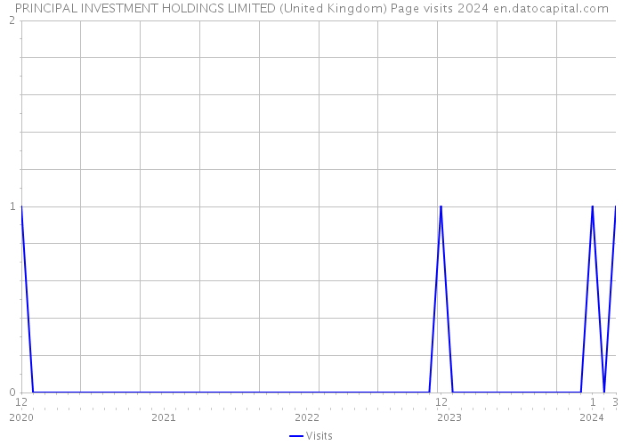PRINCIPAL INVESTMENT HOLDINGS LIMITED (United Kingdom) Page visits 2024 