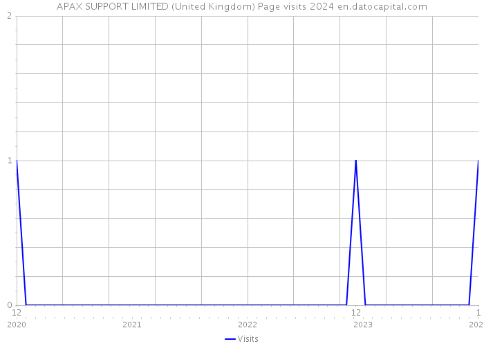 APAX SUPPORT LIMITED (United Kingdom) Page visits 2024 