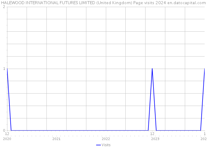 HALEWOOD INTERNATIONAL FUTURES LIMITED (United Kingdom) Page visits 2024 