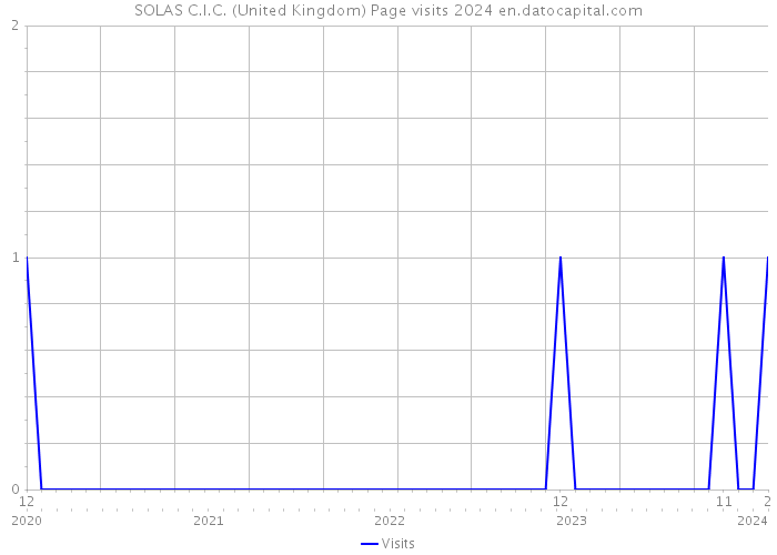 SOLAS C.I.C. (United Kingdom) Page visits 2024 