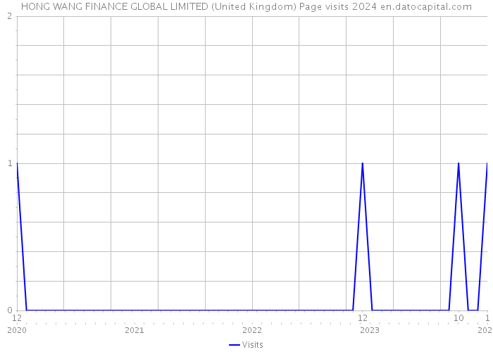HONG WANG FINANCE GLOBAL LIMITED (United Kingdom) Page visits 2024 