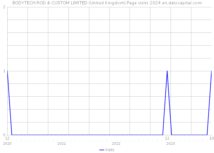 BODYTECH ROD & CUSTOM LIMITED (United Kingdom) Page visits 2024 