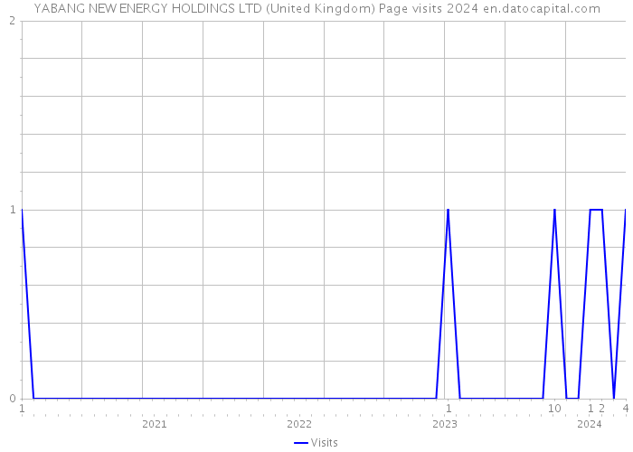 YABANG NEW ENERGY HOLDINGS LTD (United Kingdom) Page visits 2024 