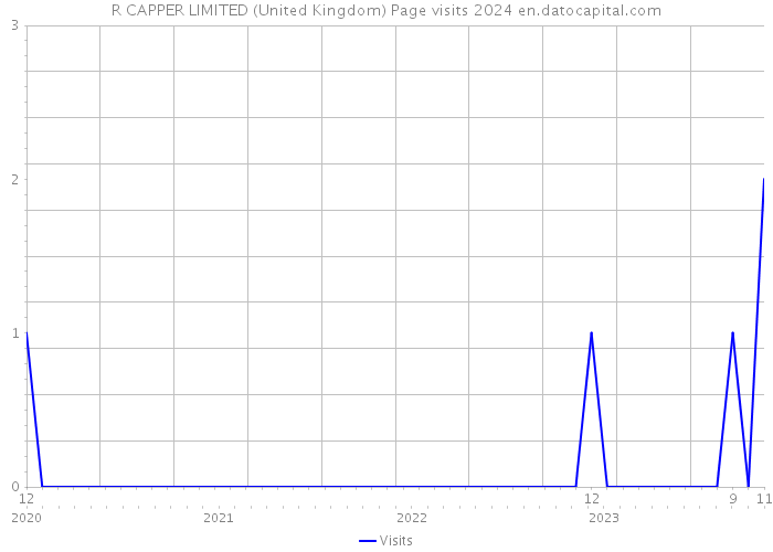 R CAPPER LIMITED (United Kingdom) Page visits 2024 