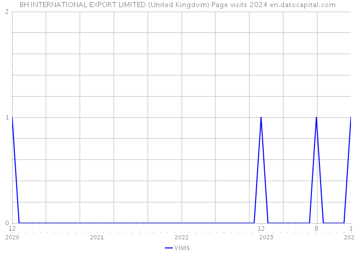 BH INTERNATIONAL EXPORT LIMITED (United Kingdom) Page visits 2024 