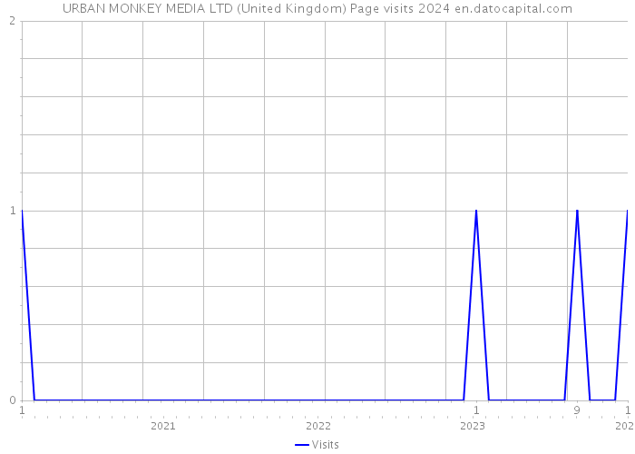 URBAN MONKEY MEDIA LTD (United Kingdom) Page visits 2024 
