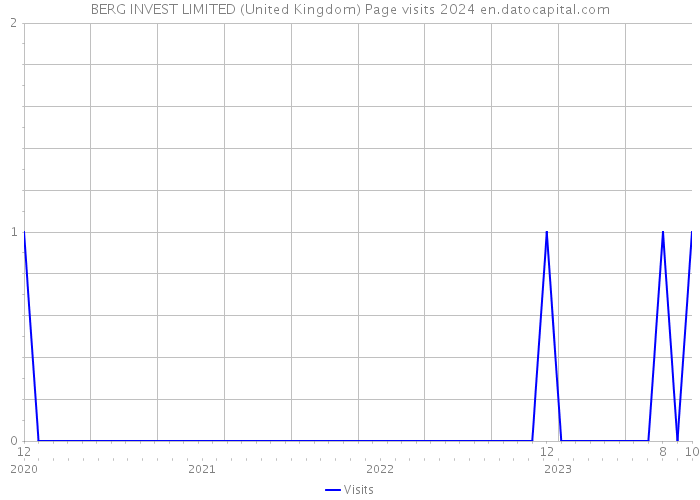 BERG INVEST LIMITED (United Kingdom) Page visits 2024 