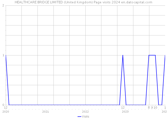 HEALTHCARE BRIDGE LIMITED (United Kingdom) Page visits 2024 