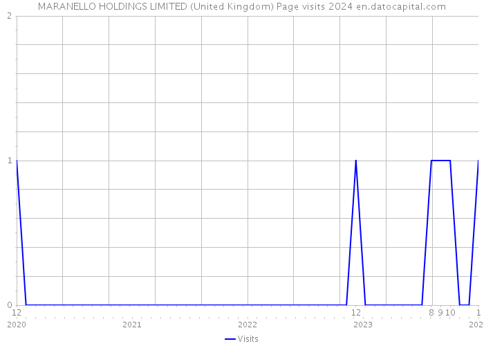 MARANELLO HOLDINGS LIMITED (United Kingdom) Page visits 2024 