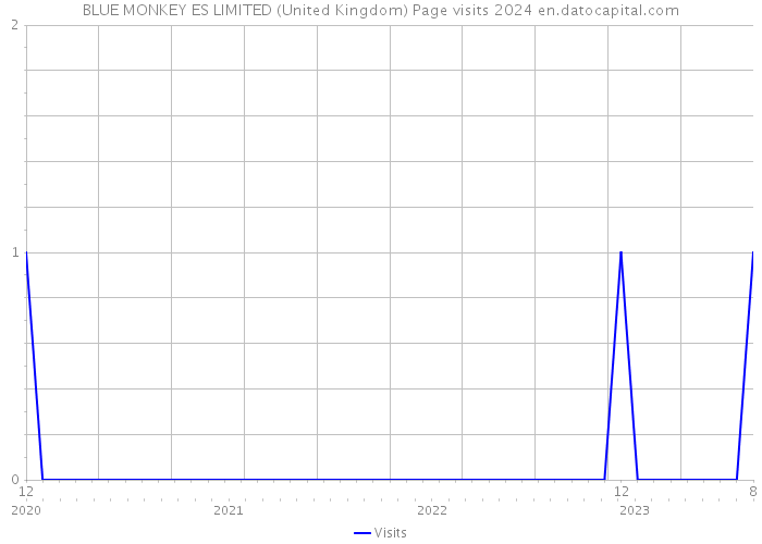 BLUE MONKEY ES LIMITED (United Kingdom) Page visits 2024 