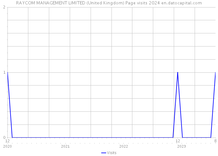 RAYCOM MANAGEMENT LIMITED (United Kingdom) Page visits 2024 