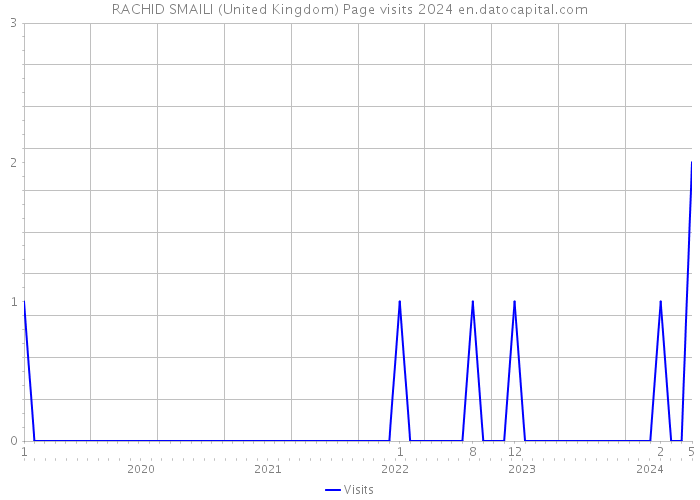 RACHID SMAILI (United Kingdom) Page visits 2024 