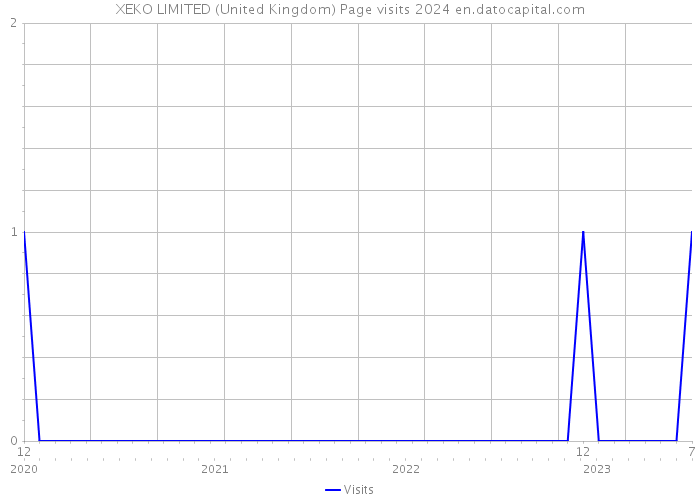 XEKO LIMITED (United Kingdom) Page visits 2024 