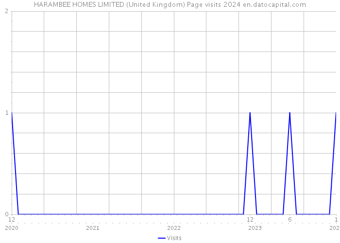 HARAMBEE HOMES LIMITED (United Kingdom) Page visits 2024 