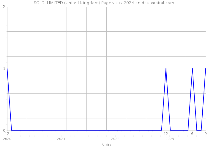 SOLDI LIMITED (United Kingdom) Page visits 2024 