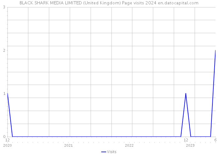 BLACK SHARK MEDIA LIMITED (United Kingdom) Page visits 2024 