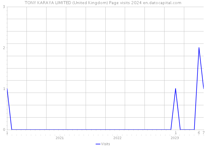 TONY KARAYA LIMITED (United Kingdom) Page visits 2024 
