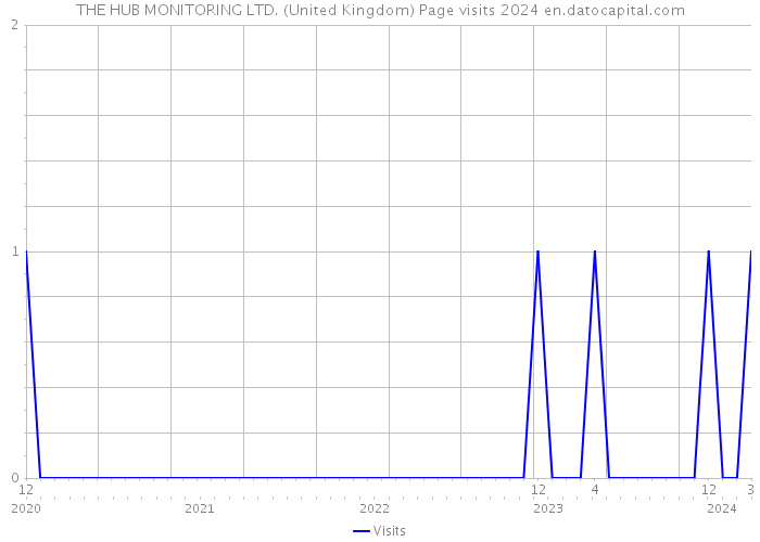 THE HUB MONITORING LTD. (United Kingdom) Page visits 2024 