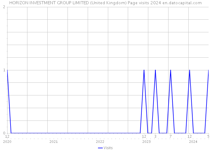 HORIZON INVESTMENT GROUP LIMITED (United Kingdom) Page visits 2024 
