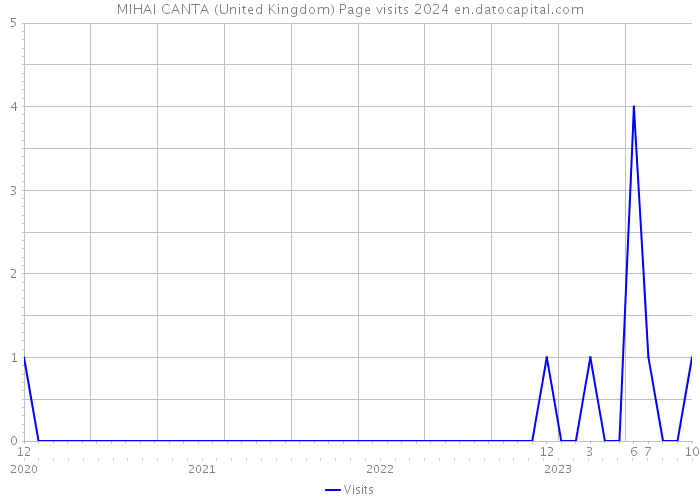 MIHAI CANTA (United Kingdom) Page visits 2024 