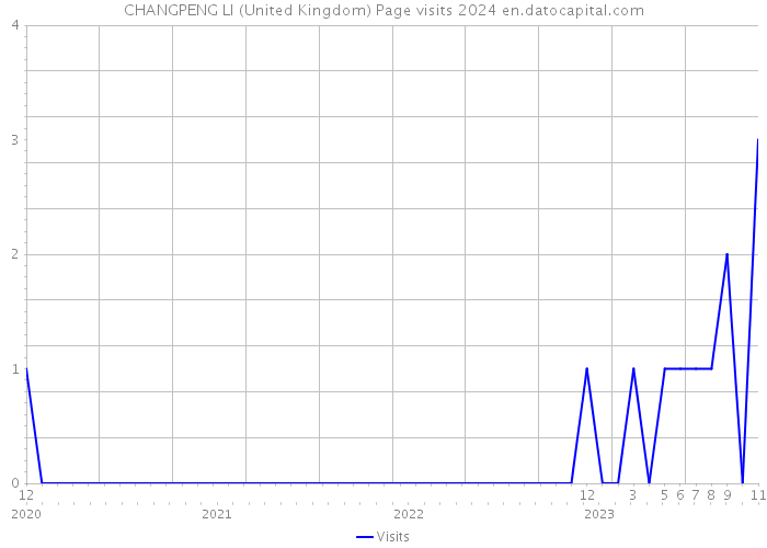 CHANGPENG LI (United Kingdom) Page visits 2024 