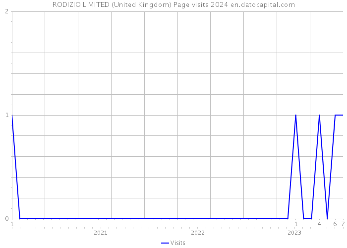 RODIZIO LIMITED (United Kingdom) Page visits 2024 