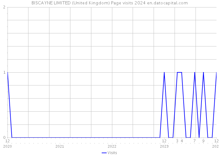 BISCAYNE LIMITED (United Kingdom) Page visits 2024 