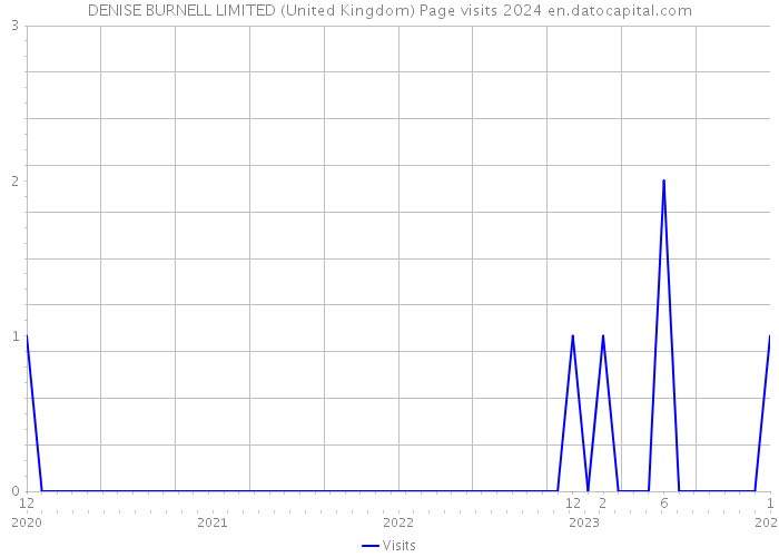 DENISE BURNELL LIMITED (United Kingdom) Page visits 2024 