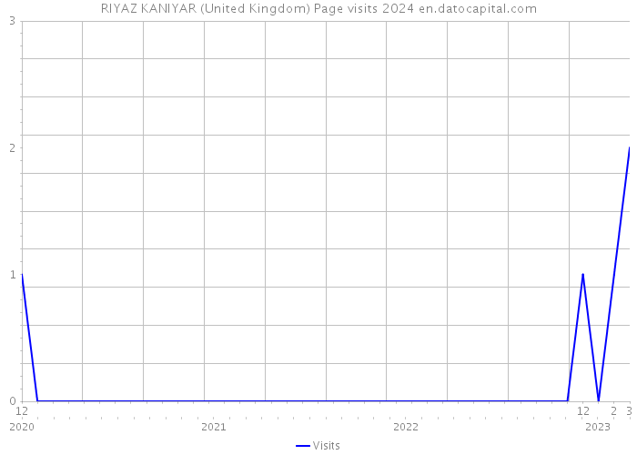 RIYAZ KANIYAR (United Kingdom) Page visits 2024 