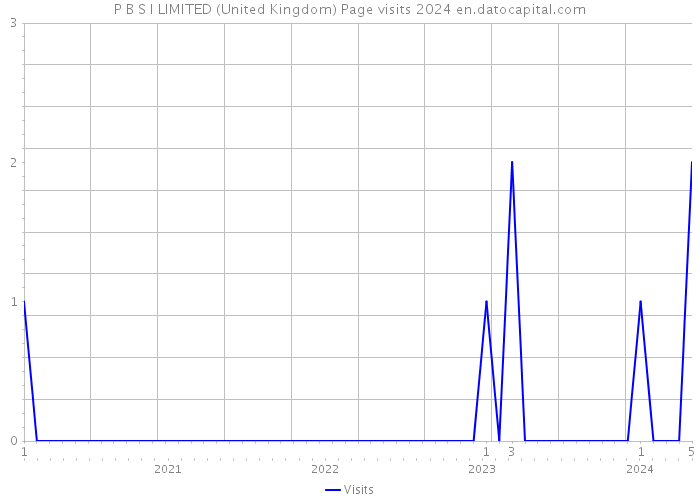 P B S I LIMITED (United Kingdom) Page visits 2024 