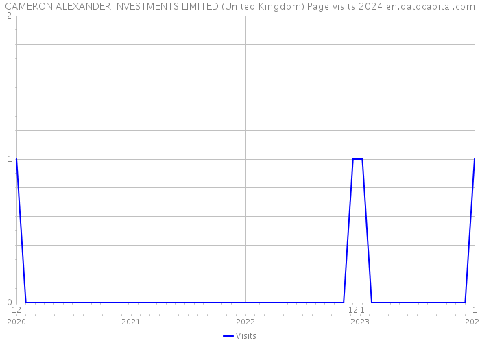 CAMERON ALEXANDER INVESTMENTS LIMITED (United Kingdom) Page visits 2024 