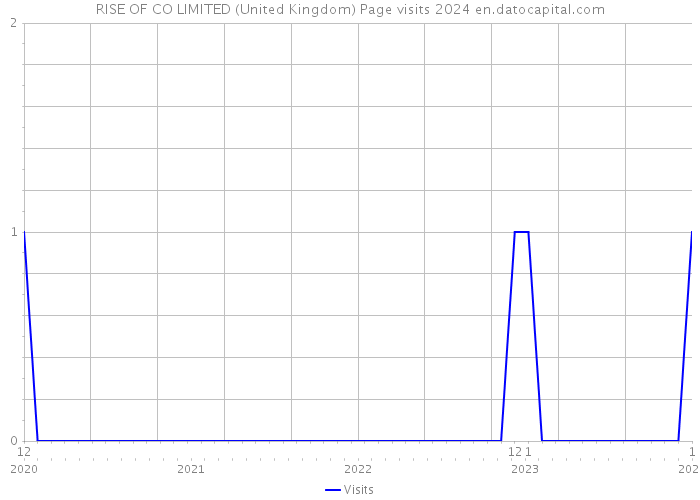 RISE OF CO LIMITED (United Kingdom) Page visits 2024 