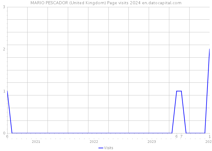MARIO PESCADOR (United Kingdom) Page visits 2024 