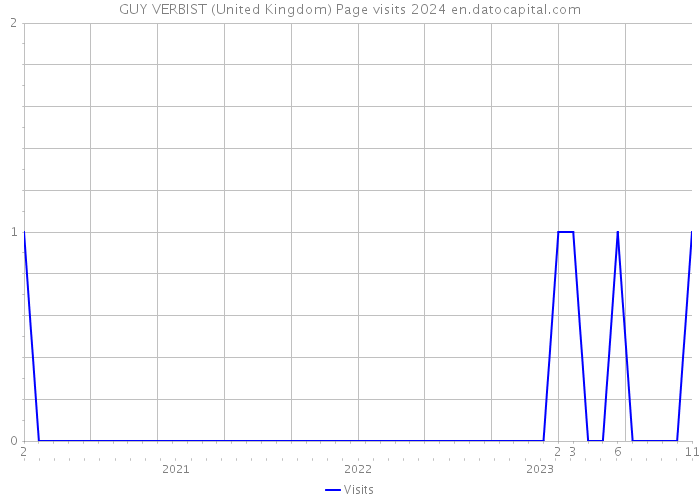 GUY VERBIST (United Kingdom) Page visits 2024 