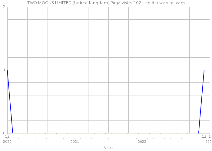 TWO MOONS LIMITED (United Kingdom) Page visits 2024 