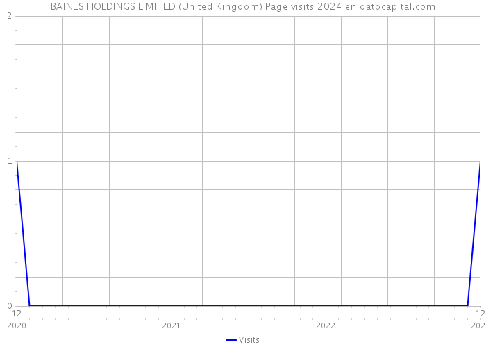 BAINES HOLDINGS LIMITED (United Kingdom) Page visits 2024 