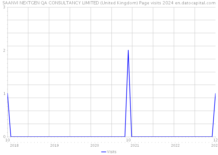 SAANVI NEXTGEN QA CONSULTANCY LIMITED (United Kingdom) Page visits 2024 