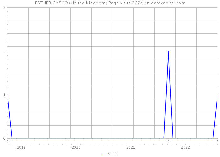 ESTHER GASCO (United Kingdom) Page visits 2024 