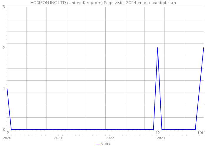 HORIZON INC LTD (United Kingdom) Page visits 2024 