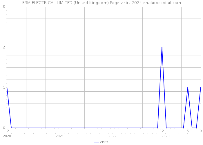 BRM ELECTRICAL LIMITED (United Kingdom) Page visits 2024 