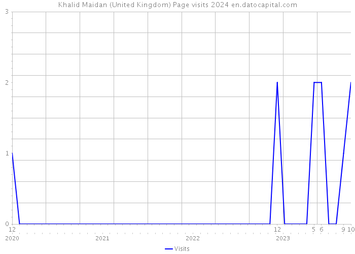 Khalid Maidan (United Kingdom) Page visits 2024 