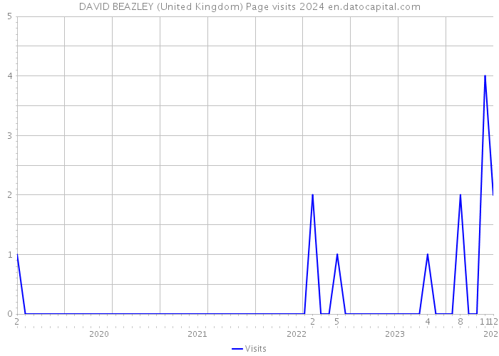 DAVID BEAZLEY (United Kingdom) Page visits 2024 