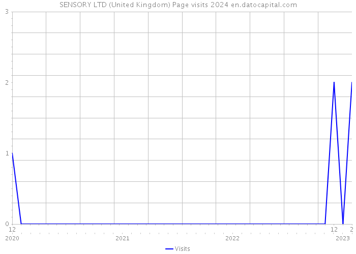 SENSORY LTD (United Kingdom) Page visits 2024 
