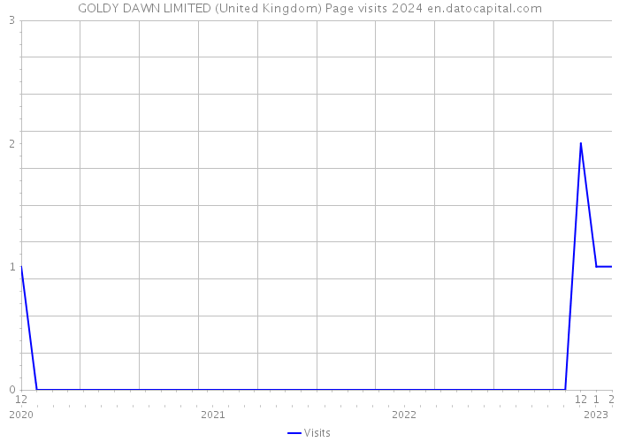GOLDY DAWN LIMITED (United Kingdom) Page visits 2024 