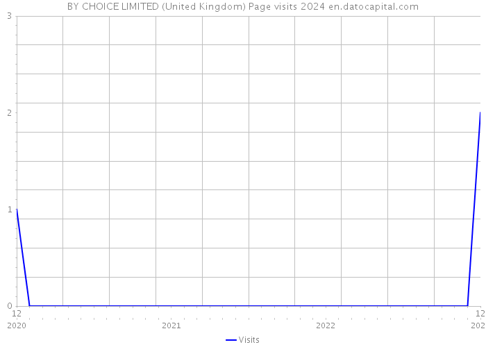 BY CHOICE LIMITED (United Kingdom) Page visits 2024 