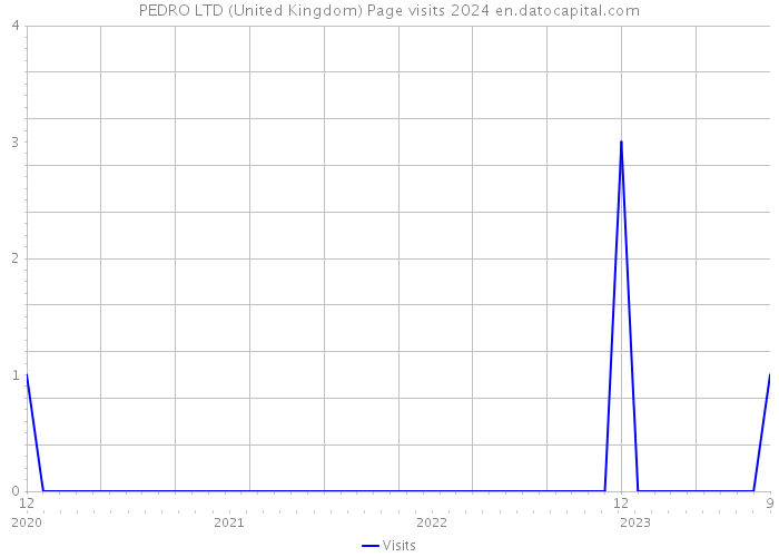 PEDRO LTD (United Kingdom) Page visits 2024 
