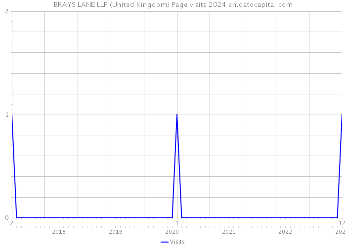 BRAYS LANE LLP (United Kingdom) Page visits 2024 