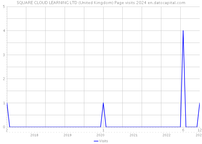 SQUARE CLOUD LEARNING LTD (United Kingdom) Page visits 2024 
