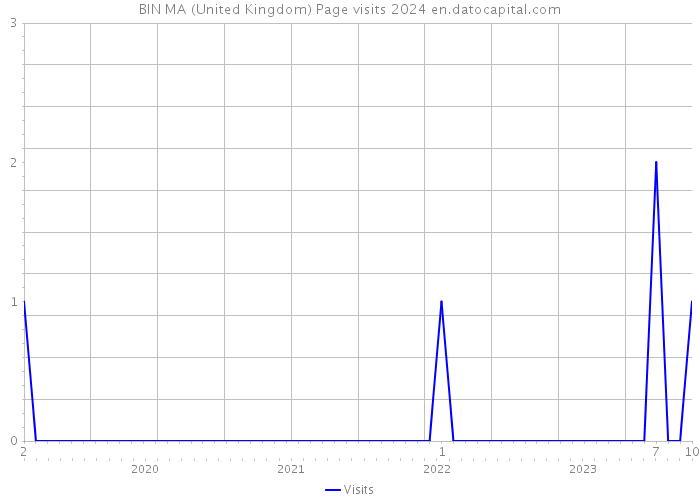 BIN MA (United Kingdom) Page visits 2024 